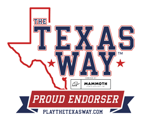 Logo: The Texas Way Proud Endorser Play the texas way .com